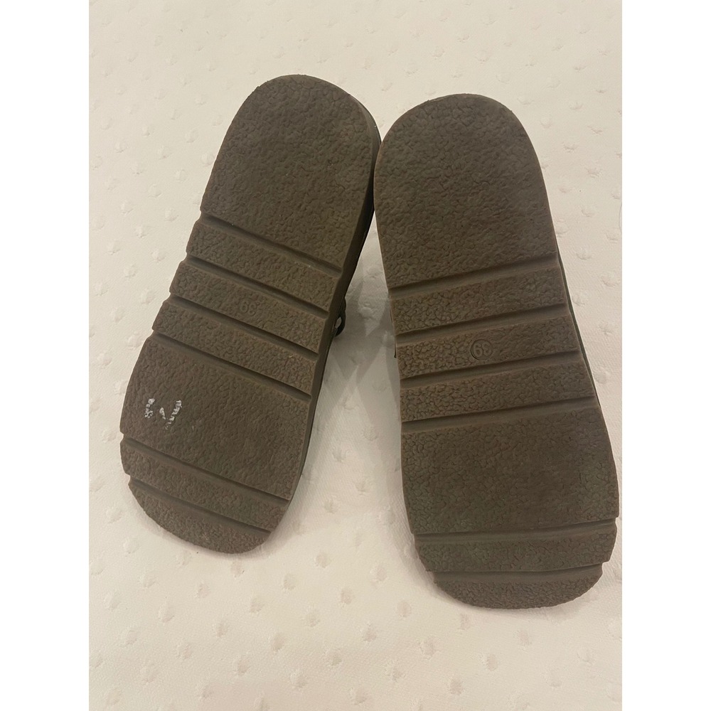 Green Leather Lagenlook Mary Jane Flats Suede Accent Wide Toe Box Size 39 - Picture 3 of 9